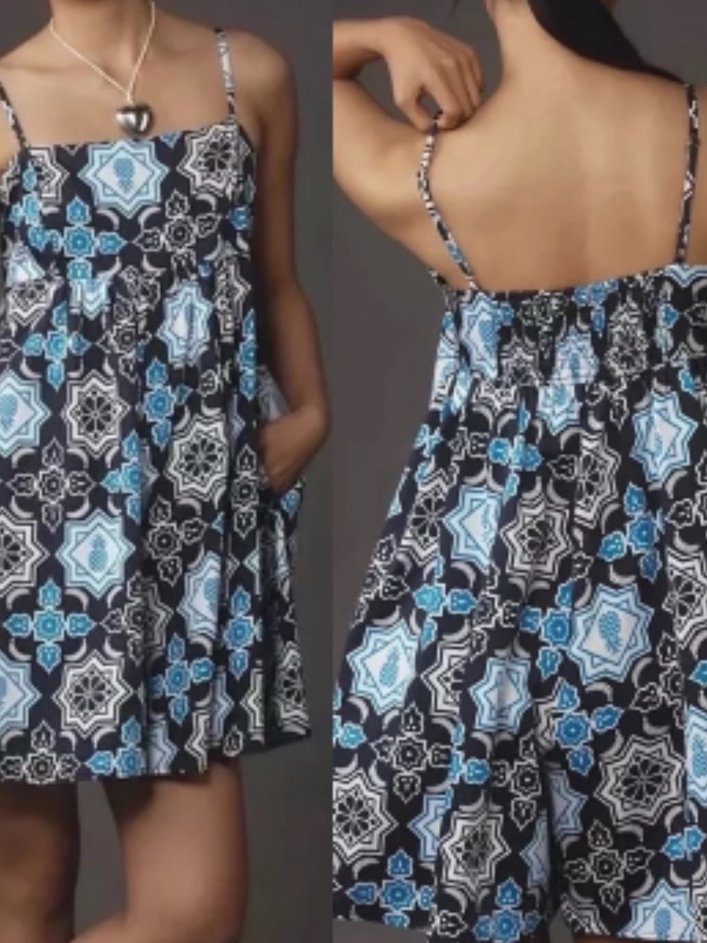 Hutch Anthropologie Fruit Romper in Navy & Blue